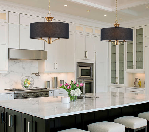 Alondra 20' Modern 3-Light Drum Chandelier