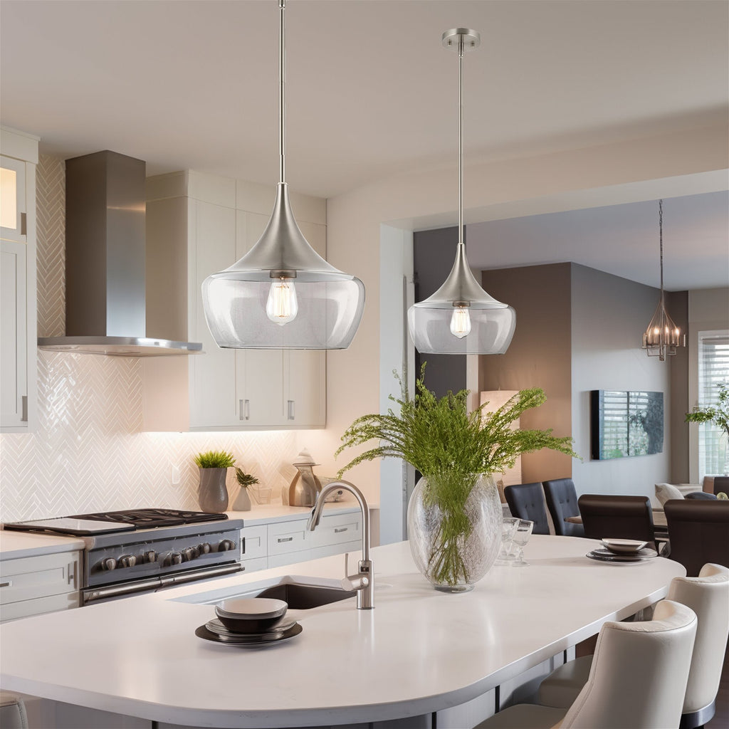 Ava 13' Modern Industrial Schoolhouse Pendant Light