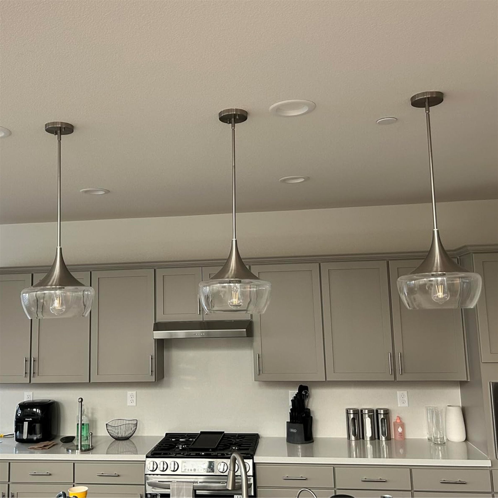 Ava 13' Modern Industrial Schoolhouse Pendant Light